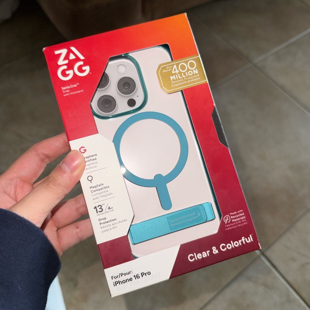 ZAGG iPhone 16 Pro Case with Blue Accents